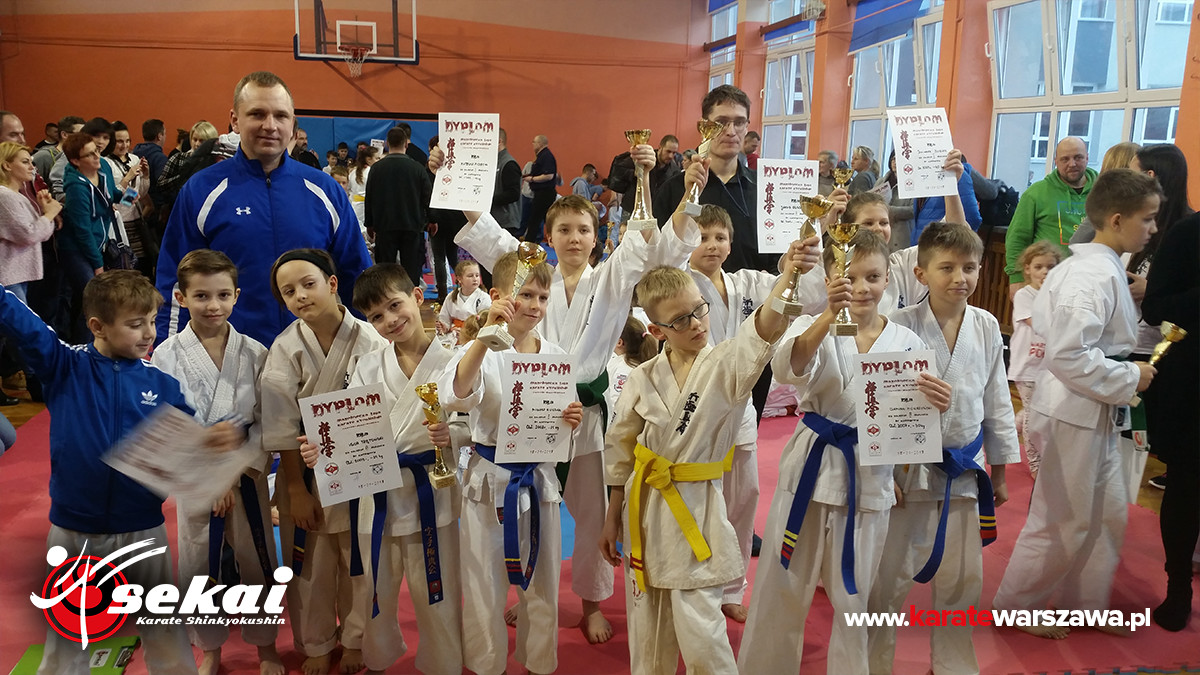 Wyniki kadry UKS SEKAI  w Mazowieckiej Lidze Karate