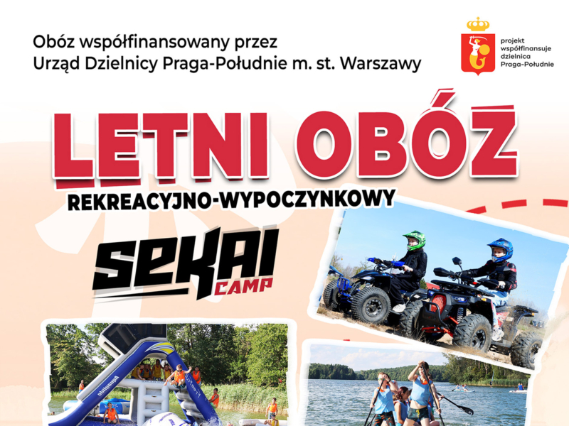 Obóż współfinansowany przez Urząd Dzielnicy Praga-Południe m. st. Warszawy