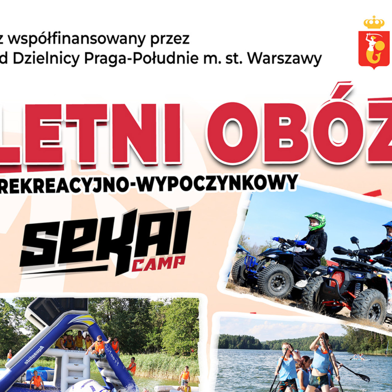 Obóż współfinansowany przez Urząd Dzielnicy Praga-Południe m. st. Warszawy
